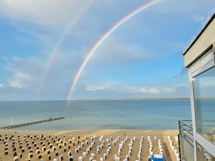 Penthaus Horizont Mit Meerblick Lubeck Bagian luar foto