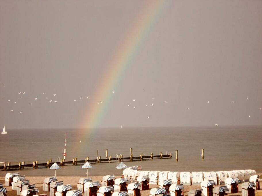 Penthaus Horizont Mit Meerblick Lubeck Bagian luar foto